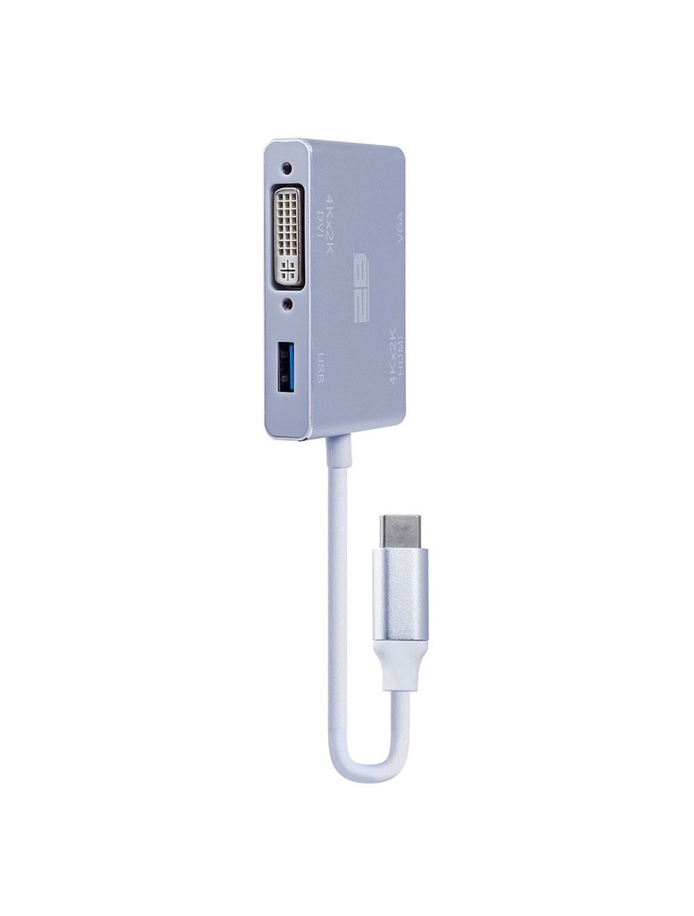 2B (CV146) Type C Male to VGA - HDMI - DVI - USB3