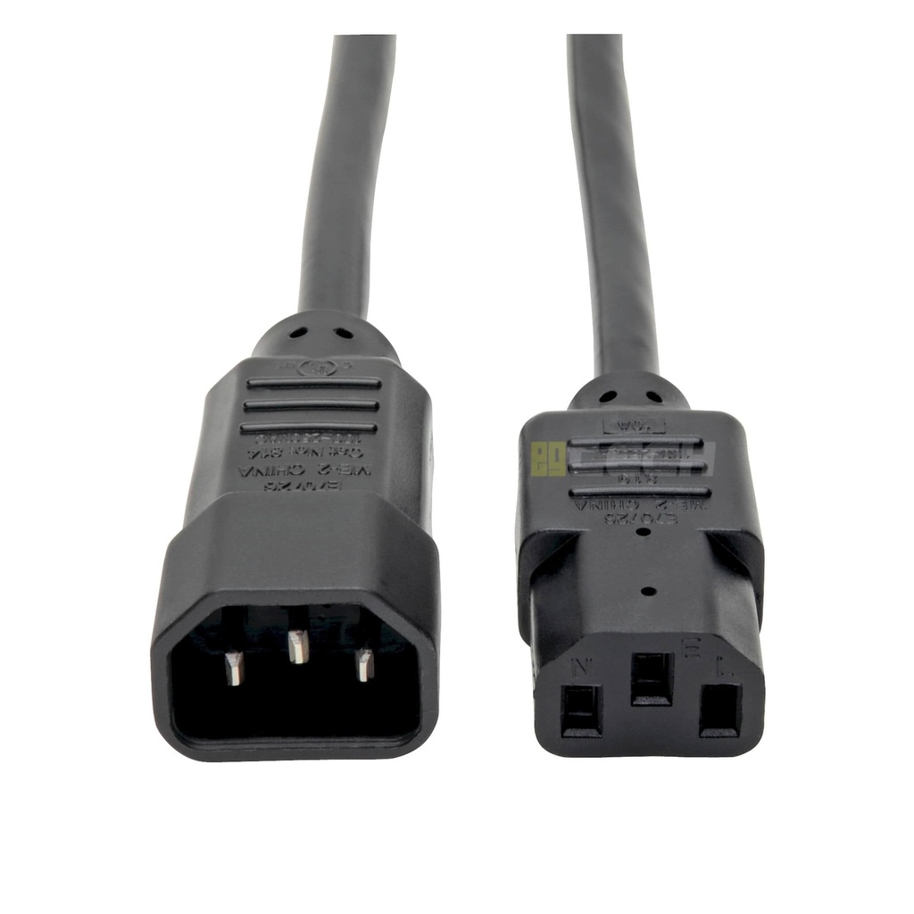 Power Cable Heavy-Duty PDU Power Cord, C13 to C14 - 15A, 250V, 14 AWG UPS ORIGINAL
