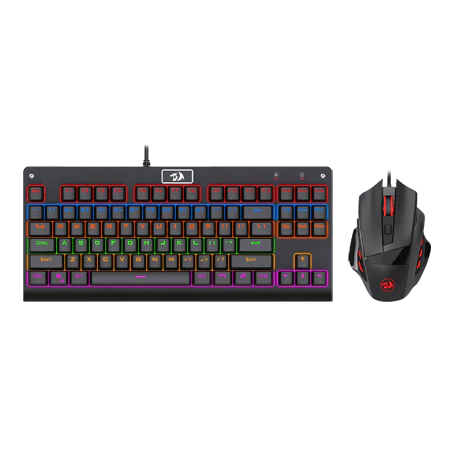 Keyboard & Mouse Combo Redragon K568R-BA M609 Gaming Mechanical Rainbow Blue