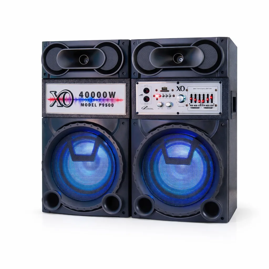 XO-P9500 Subwoofer Speaker 9 Inch – Bluetooth | USB | SD | FM Radio | RGB