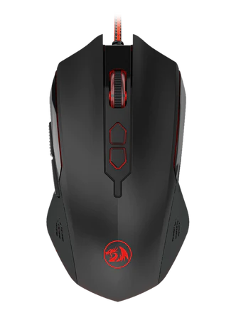 Redragon M716A Inquisitor 2 Gaming Mouse 7200DPI-4000FPS-10G acceleration-1000HZ polling rate-Durable-smooth TEFLON feet pads-Driver, Macro, Button, Light adjustable-6 programmable buttons