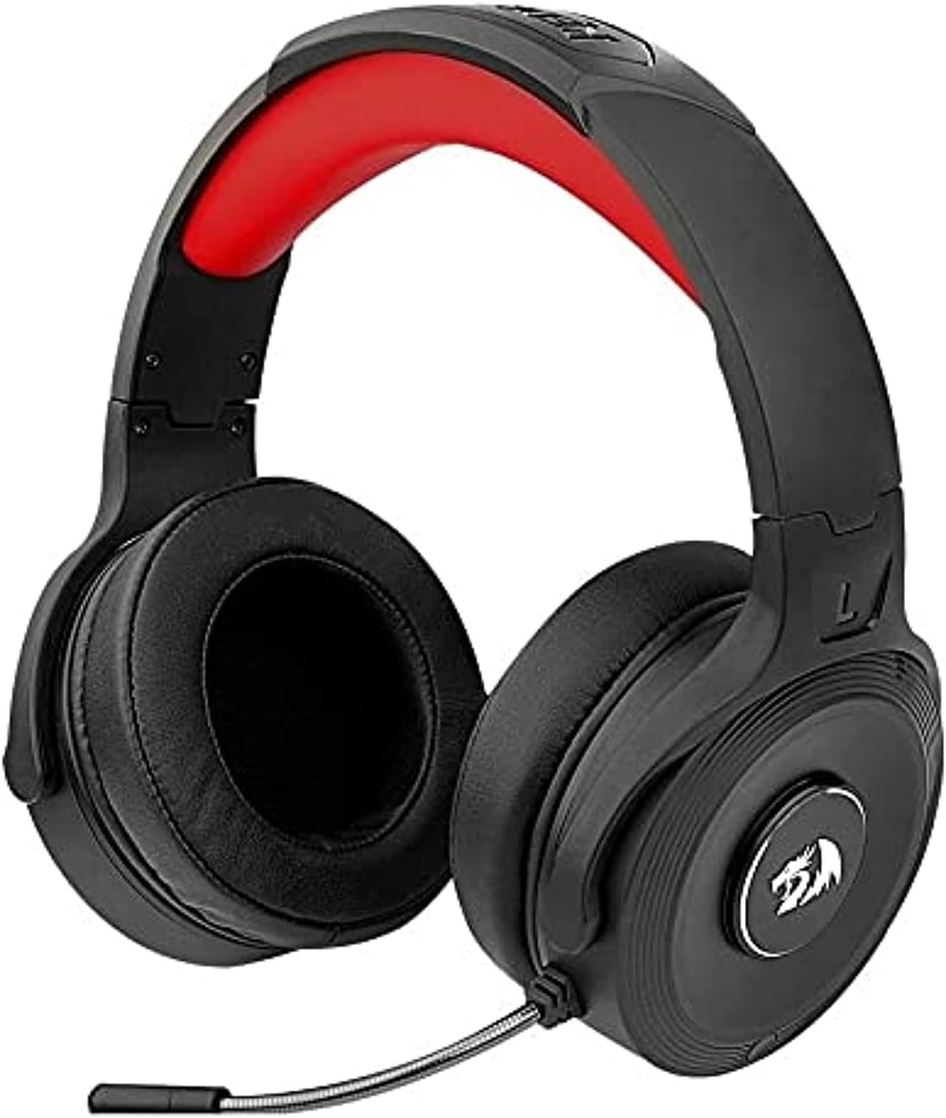 Redragon H818 PRO PELOPS Pro Wireless / AUX Virtual 7.1 Surround Gaming Headset -12 Hour - Lightweight for PC, PS4/5, XBOX and Smartphone
