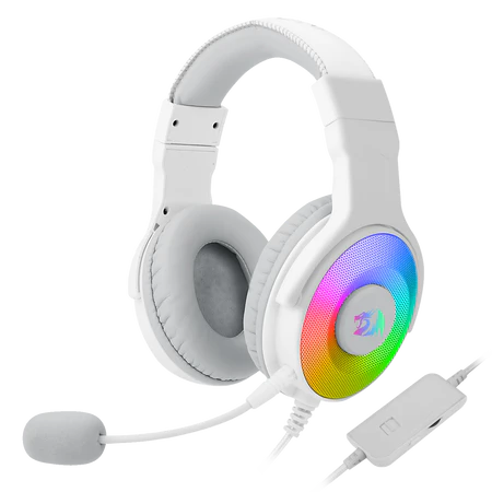 Redragon H350 Pandora RGB Wired Gaming Headset, Dynamic RGB Backlight - Stereo Surround-Sound - 50MM Drivers - Detachable Microphone, Over-Ear Headphones Works for PC/PS4/XBOX One/NS