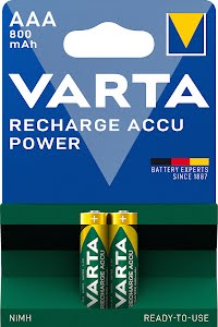 VARTA Recharge Power AAA 800 mAh 2-pack