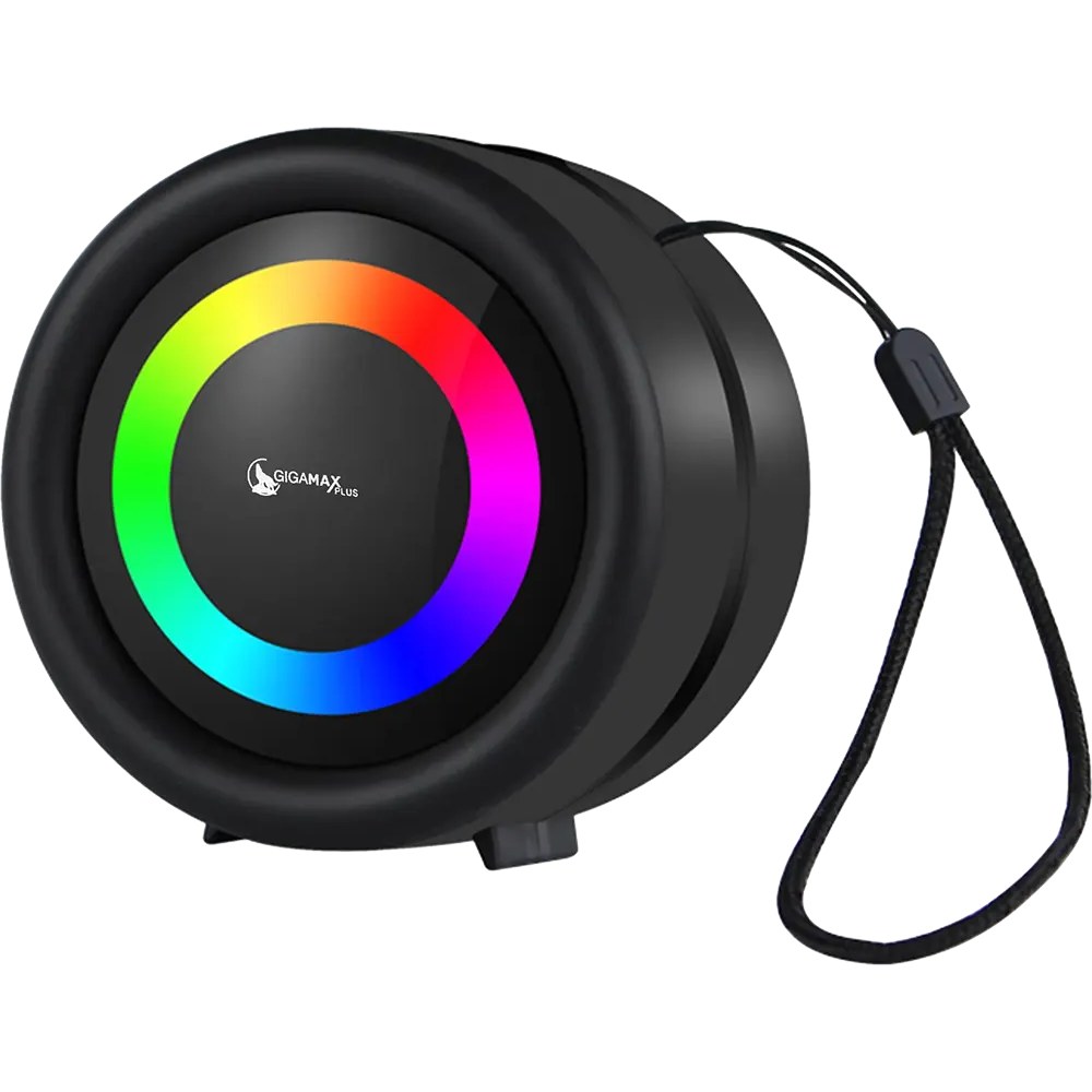 GigamaxPlus GM-03 Rechargeable Portable Wireless Speaker, Colorful LED Light, Bluetooth 5.0, Multi-color