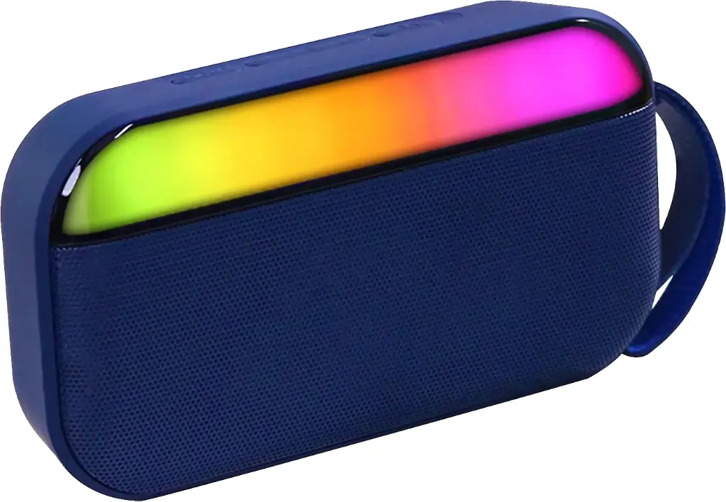 Gigamax-Plus GM-06 Rechargeable Portable Wireless Speaker, Colorful LED Light, Bluetooth 5.0, Multi-color, 