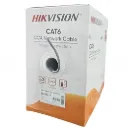 Hikvision DS-1LN6U-W/CCA Cat6，U/UTP，23AWG 0.585mm，PVC，white，305 m 305m Cat6 UTP