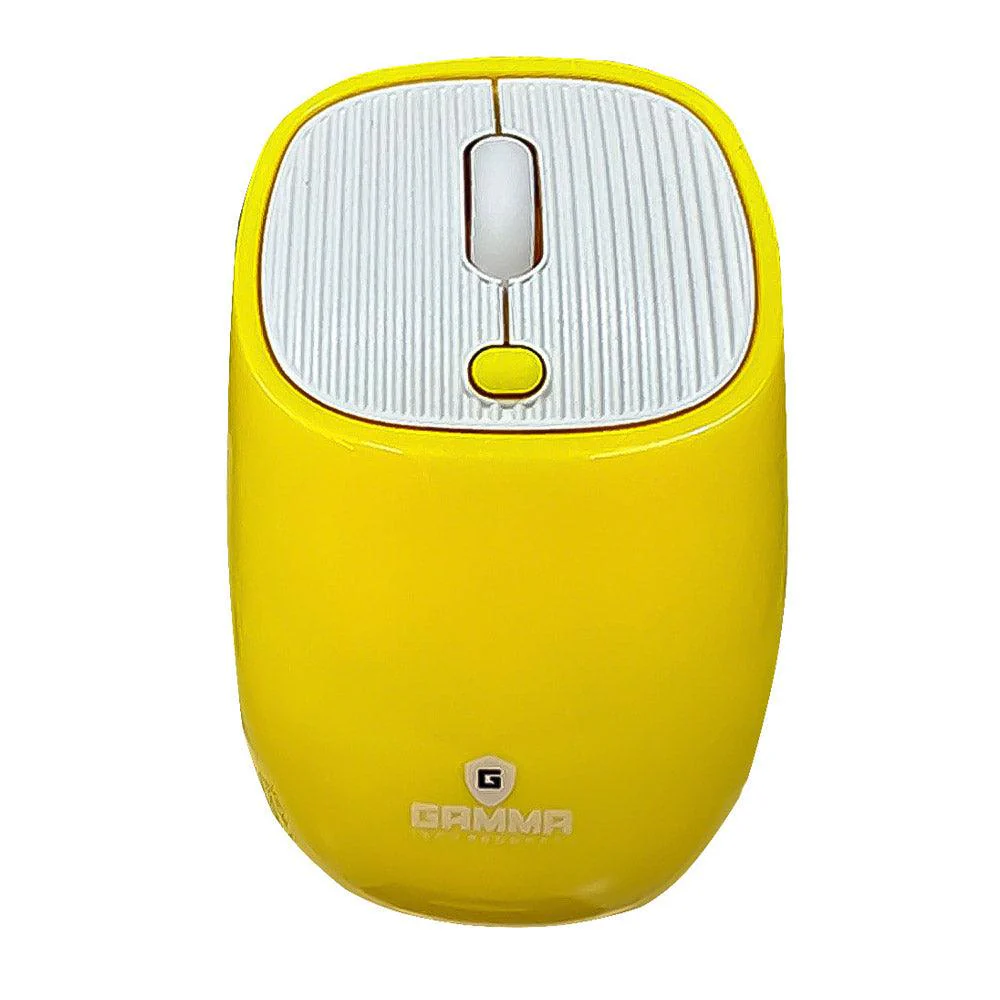 Mouse Gamma M-14 Yellow Rechargeable Gaming Wireless Multi-Mode 2.4G RGB
