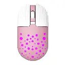 Mouse Gamma M-13 Rechargeable 1600 DPI Wireless Rainbow Pink