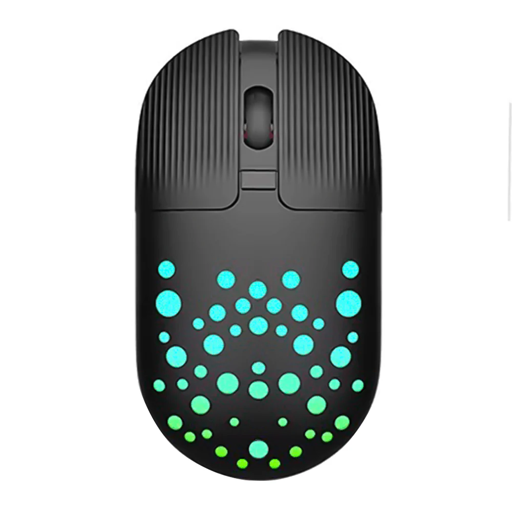 Mouse Gamma M-13 Rechargeable 1600 DPI Wireless Rainbow Black