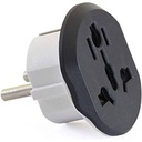 GLX-320WR Power Lock Travel Plug adapter Converter – gray and white