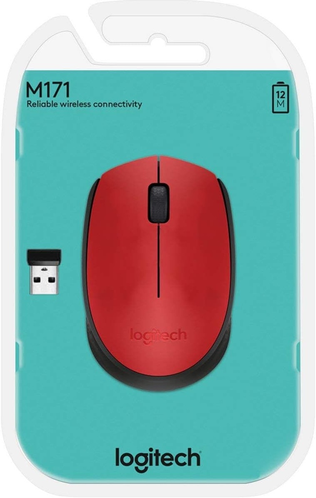 Mouse Logitech MO688 M171 Wireless Red