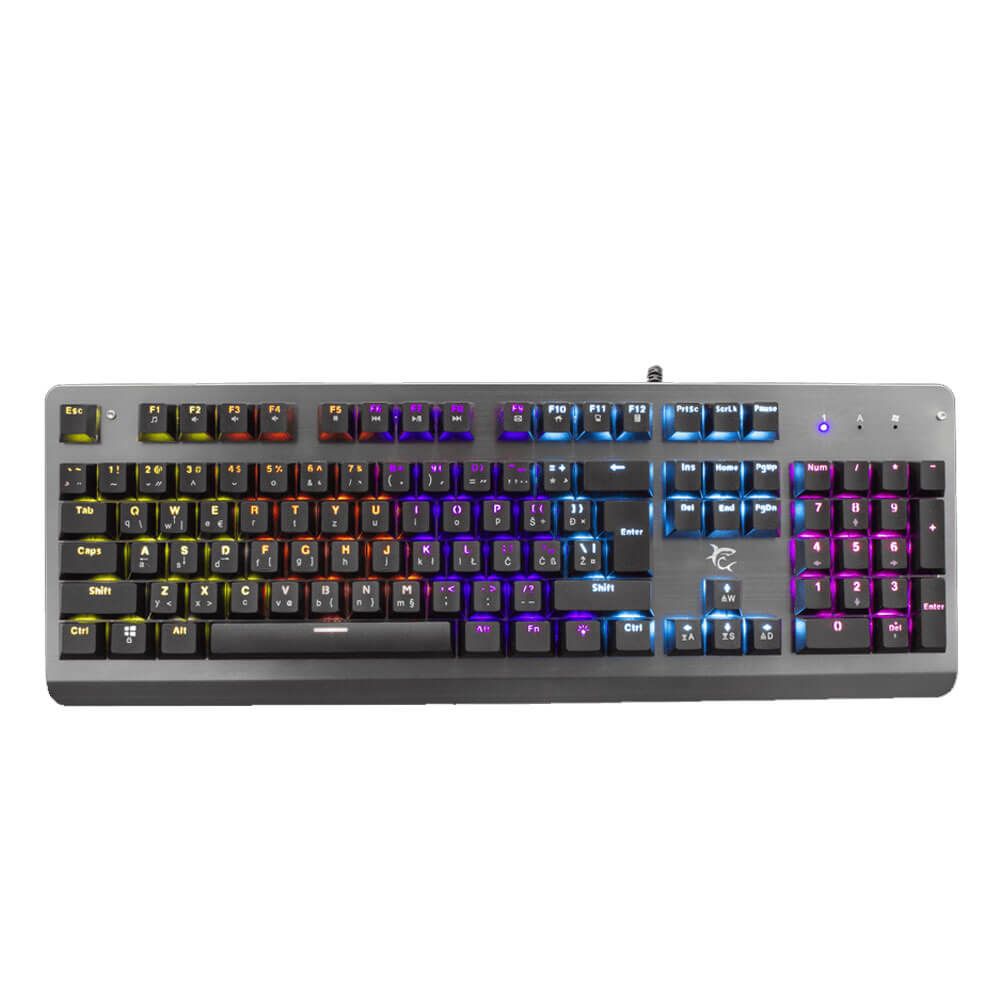 Keyboard White Shark Gaming Mechanical 104 Keys Blue Silver
