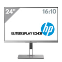شاشة HP EliteDisplay E243i مستعملة IPS مقاس 24 بوصة، فضية، فئة B