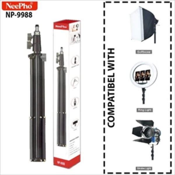 حامل إضاءة تصوير NeePho NP-9988 بارتفاع مدرج 9 أقدام