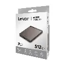 Lexar SL200 Portable SSD 512GB ,EXTERNAL Solid State drive up to 550MB/s read, 400MB/s write, with usb 3.1 type-c port