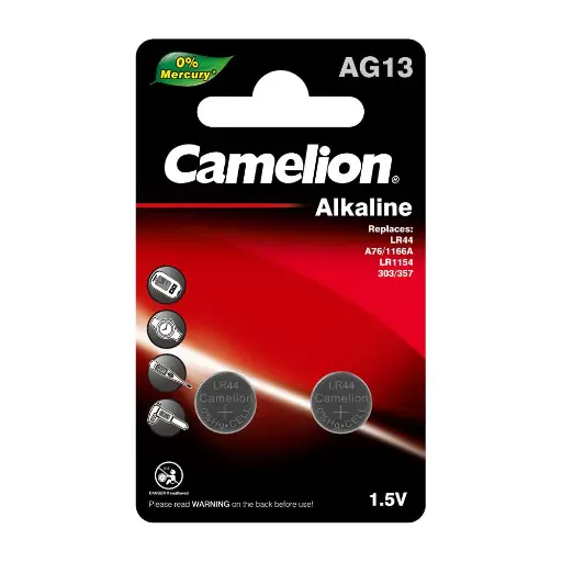 بطارية زر Camelion AG13/LR44 قلوية