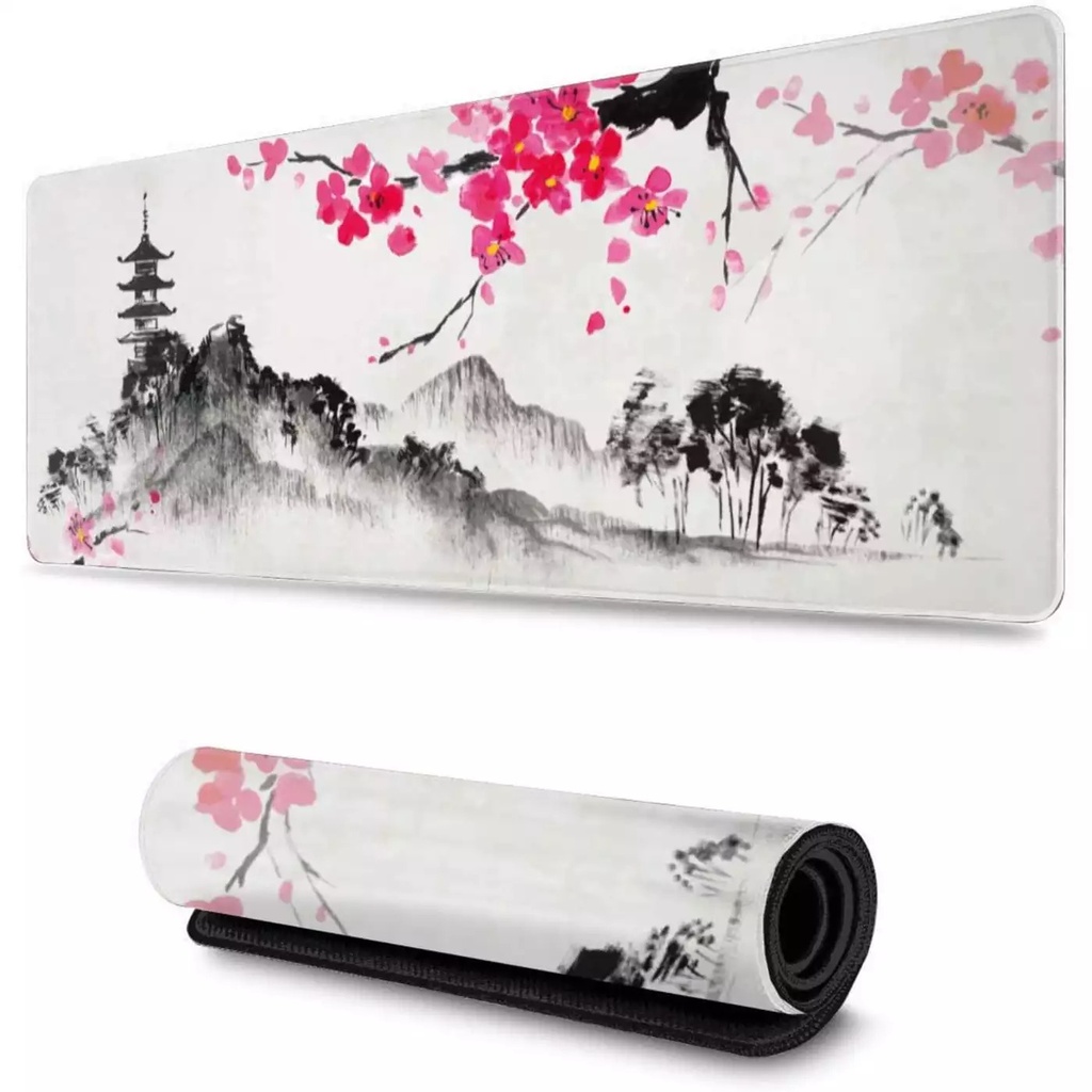 MOUSE PAD CHERRY BLOSSOM WATER COLOR 70*30 2MM