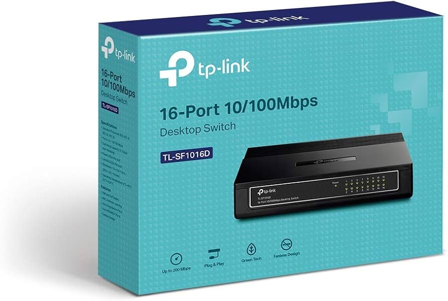TP-Link TL-SF1016D 16-Port 10/100 Mbps Desktop Switch