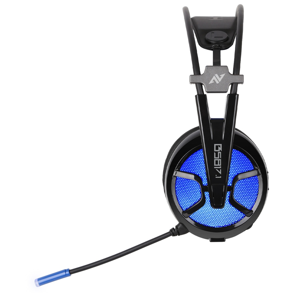 ABKONCORE B581 Shoker Gaming Headset with Noise Canceling Mic - PC Headset with Dynamic Sensory, 7.1 Surround Sound, Soft Memory Foam, RGB Light,