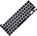 Arabic Keyboard Cover for MacBook Apple MacBook Pro with Touch Bar 13" 15" (Model A1706, A1707, A1989, A1990, A2159) (2016 2017 2018 2019 Release) (Black) US