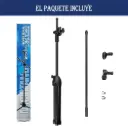 Microphone Stand, with Two Clips, Folding, Adjustable, for Stage Concerts and Outdoor Events