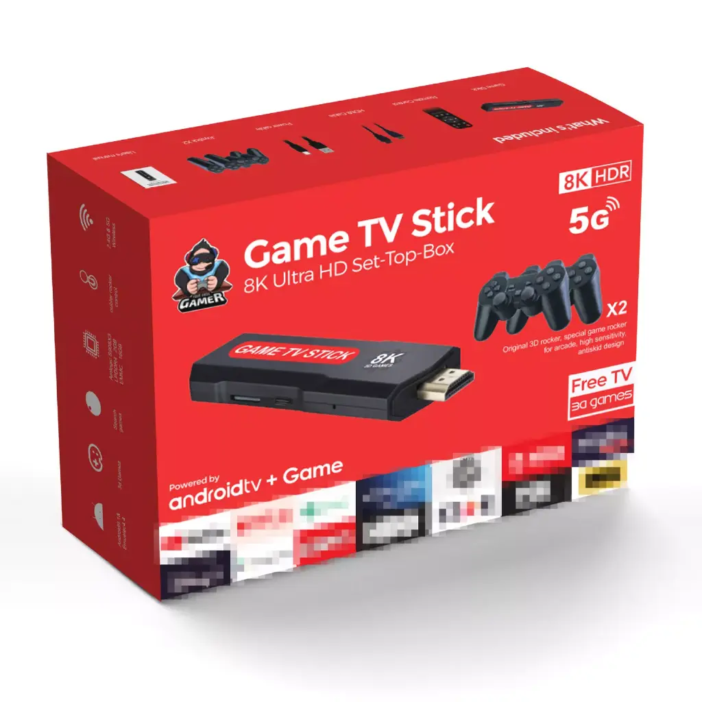X2 Android TV BOX & Game Stick 8K Games Console