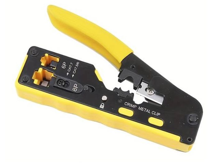 طقم كبس HT-718 لموصلات RJ45 النافذة 6P/8P