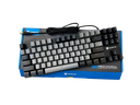 Xunfox K80 Gaming Keyboard - Blue Mechanical Switch – Rainbow backlight – 87 Keys TKL Size – Double Color keycaps – ( Arabic & English Keys ) 