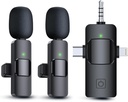 Wireless Lavalier 3*1 Microphones for iPhone, iPad, Android, Camera, USB-C Microphone, 7-Hour Battery, Mini Microphone with Noise Reduction for Video Recording, Vlog, YouTube, TikTok 