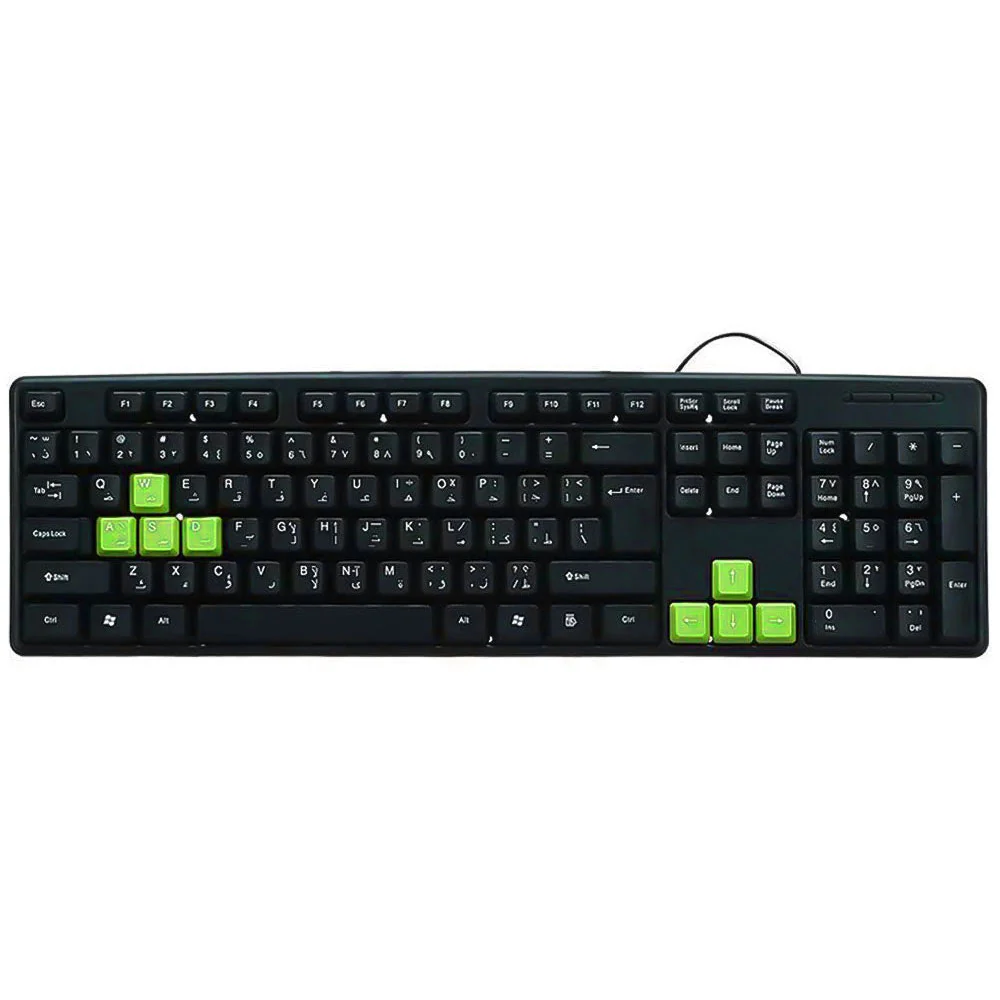 Keyboard Gamma K-15 Wired English Arabic