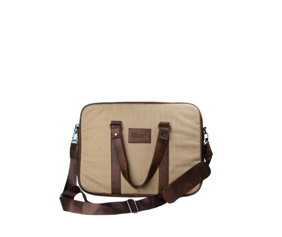 SAFETY Casual Water Resistant 15.6-inch Laptop shoulder bag for men fits up to 15.6"