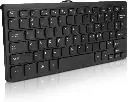 K1000 USB Computer PC Keyboard Plug and Play Mini Keyboard Wired Waterproof Multimedia Kaypad Portable Laptop Accessories Compatible for Windows, for Mac OS