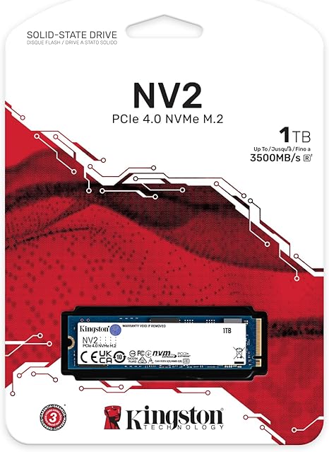 Kingston NV2 250 GB M.2 2280 NVMe PCIe 4.0 SSD