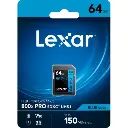 Lexar Professional 800x Pro SDXC UHS-I Card, 64 GB, up to 150 MB/s