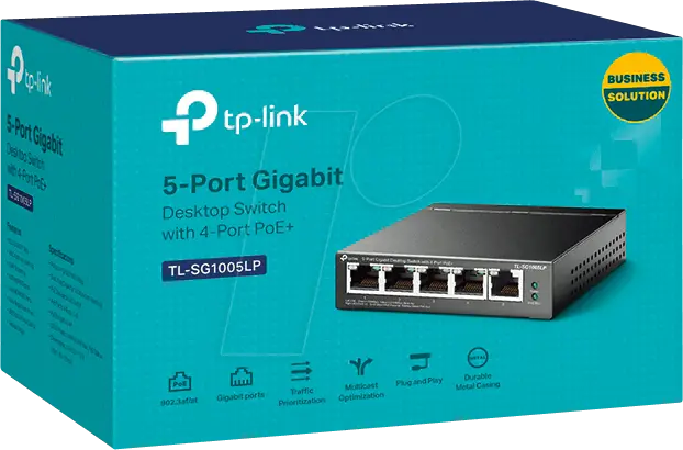 TP-Link 5-Port Gigabit Desktop Switch with 4 PoE+ Ports