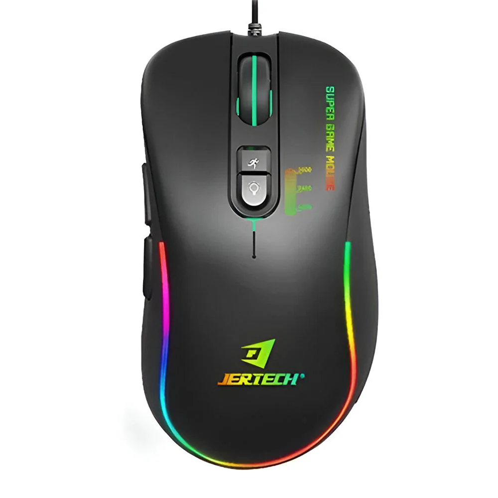Mouse Jertech XP13 Guns PRO Gaming 3600 DPI Wired Rainbow