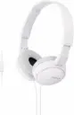 Sony MDR-ZX110AP Wired On-Ear Headphones with Mic - White