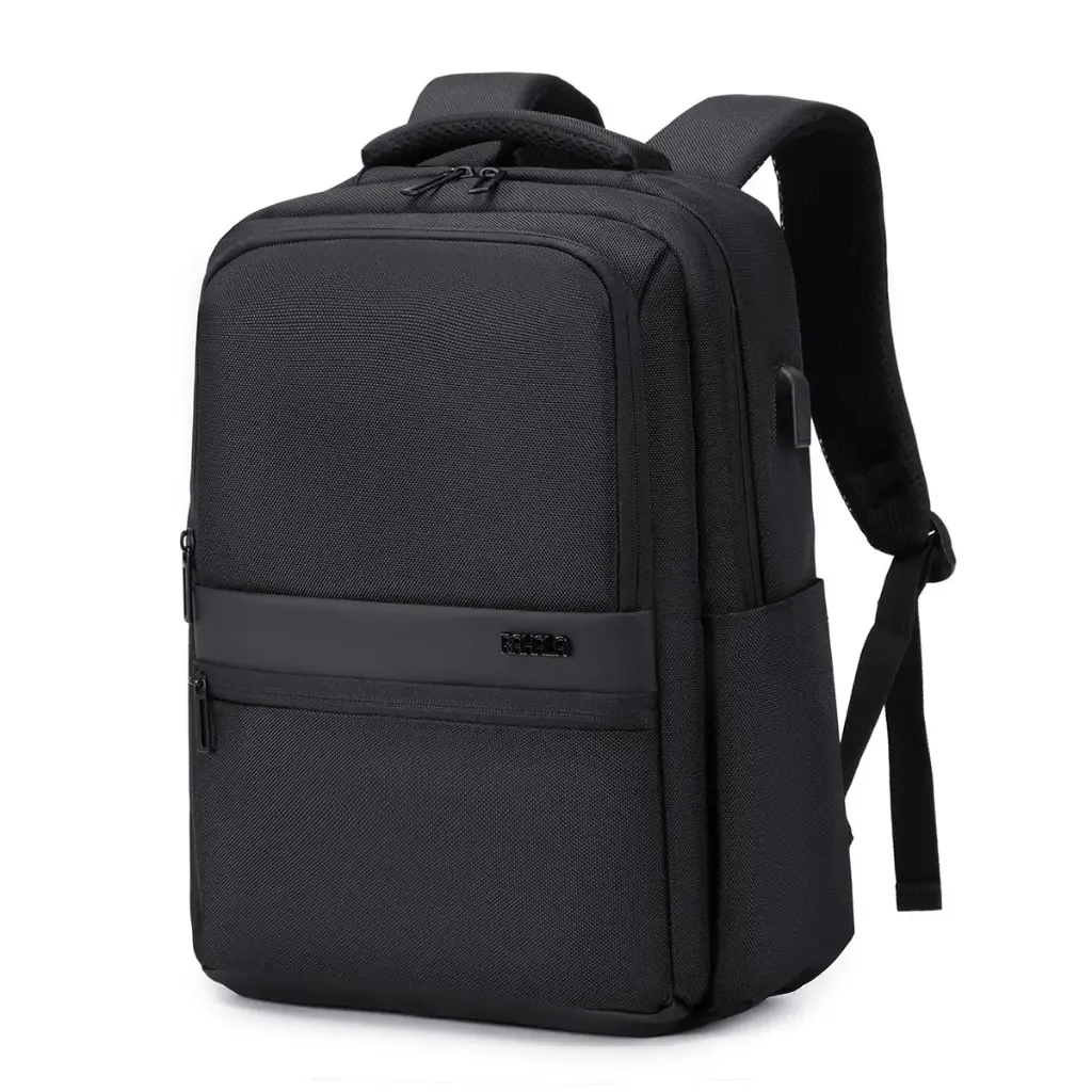 Rahala RAL503 15.6-Inch Backpack Laptop Large Capacity Waterproof Business USB Charging , Black