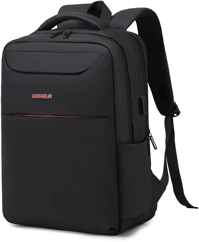 [a902] Rahala A902 15.6-Inch Backpack  Laptop Large Capacity Waterproof Business USB Charging , Black