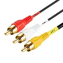 Audio 10m Video Cable 3*3 - Multi Color 