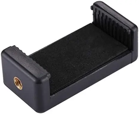 [ماسك موبايل] Selfie Stick and Tripod Mount Phone Clamp with 1/4in Screw Hole for iPhone, Samsung, HTC, Sony, LG and Other Compatible Smartphones