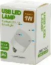 USB LED Mini Round Night Light, 1W 5V USB-Powered Lamp for Laptop and Desktop
