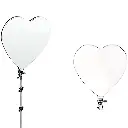 RL-500 Ring Light Heart Shape LED Flashing Light Panel With Remote Control And Metal Stand 2M - For Smartphone, Camera, YouTube Video White 