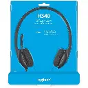 Logitech USB Headset H340 - Stereo - USB - Wired - 20 Hz to 20 kHz - Over-the-head - Binaural - Semi-open - 6 ft Cable - Black 