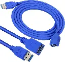 1.5 Meters USB 3.0 Male to Female Extension Cable USB 3.0 High Speed Data Transfer 1GBps with Shielded for PC - Laptop - other devices - Blue
