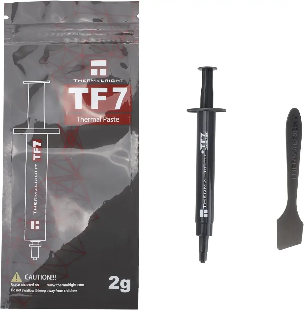 Thermalright TF7 2g Thermal Paste Compound for CPU Coolers,Thermal Conductivity is 12.8W/m.k, with a Spatula Tool(TF7 2g) 