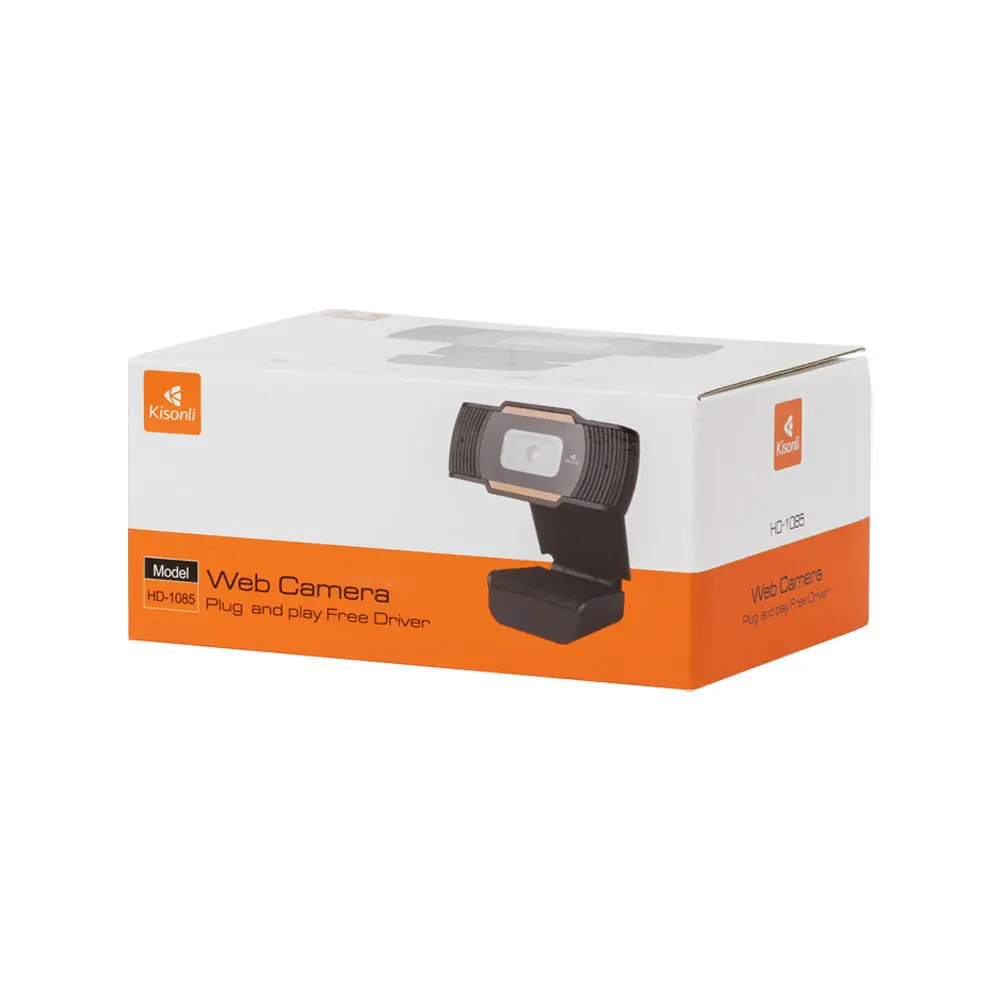 Kisonli hd-1085 Webcam, Full Hd 1080P, Black 