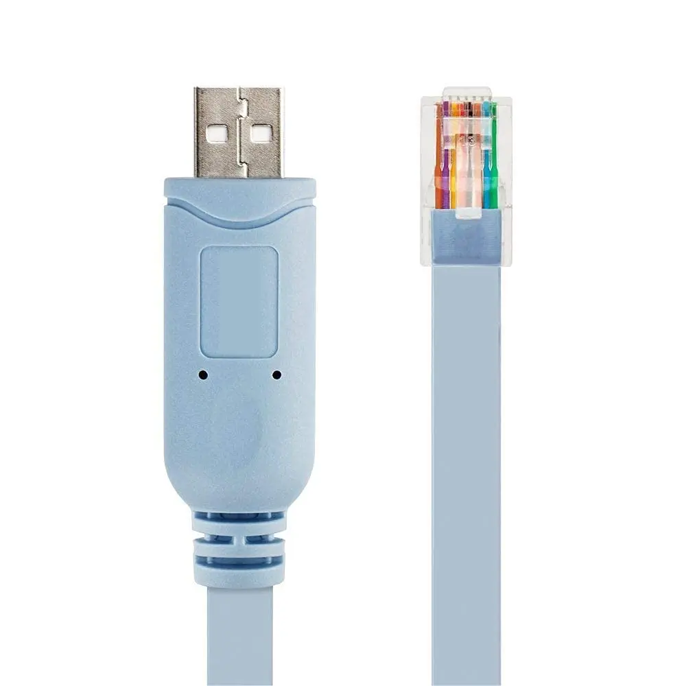 USB Console Cable, USB to RJ45 Console Serial Console Cable with Chip Compatible with Routers/Switches for Laptops in Windows, 8, 7, Vista, MAC, Linux, (not ethernet Cable)
