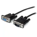 COM Port Serial Cable Male to Female RS232 Extension 9 Pin Straight Through Cord-white 